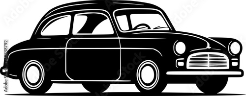 Car - Minimalist and Flat Logo - Vector illustration