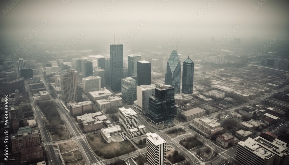 city skyline city generative AI
