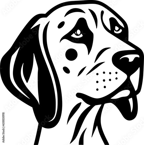 Dalmatian | Minimalist and Simple Silhouette - Vector illustration