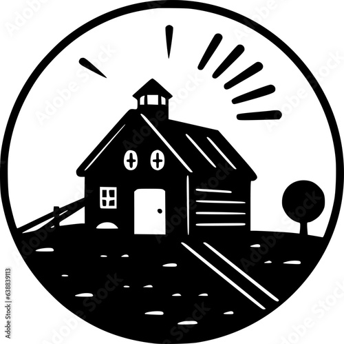Farmhouse - High Quality Vector Logo - Vector illustration ideal for T-shirt graphic