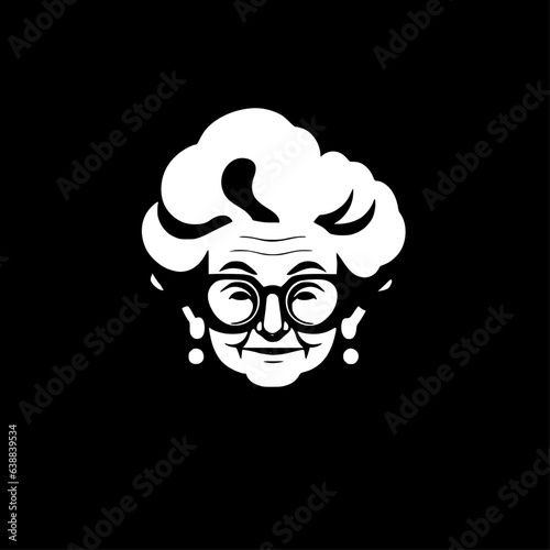 Grandma | Minimalist and Simple Silhouette - Vector illustration