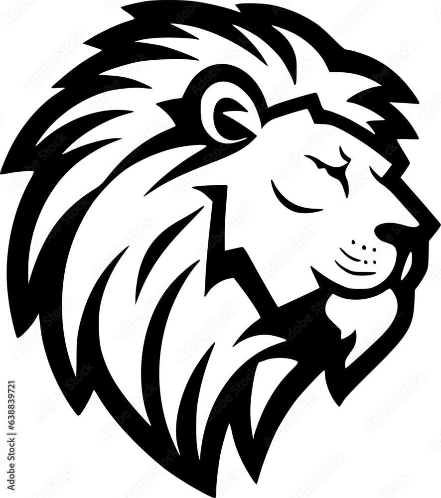 Lion | Minimalist and Simple Silhouette - Vector illustration Lion | Minimalist and Simple Silhouette - Vector illustration