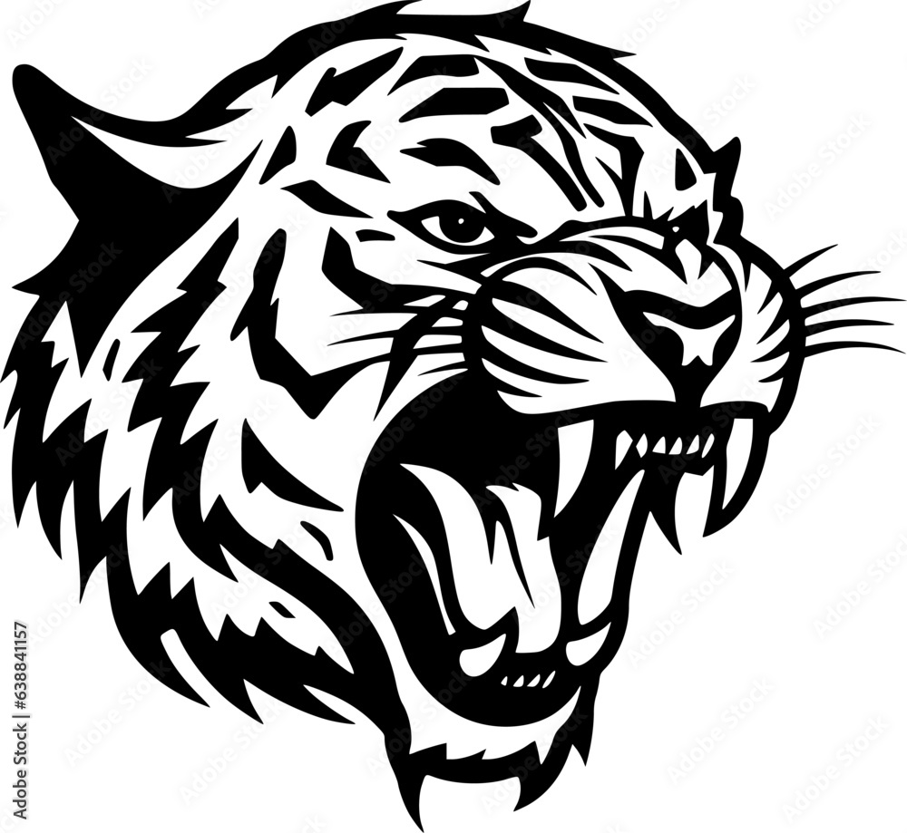 custom made wallpaper toronto digitalTiger - High Quality Vector Logo - Vector illustration ideal for T-shirt graphic