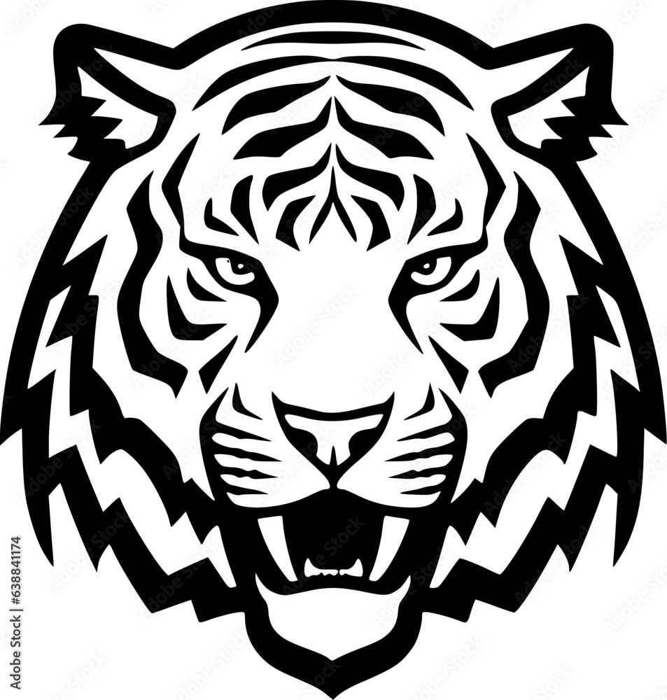 Tiger | Minimalist and Simple Silhouette - Vector illustration Tiger | Minimalist and Simple Silhouette - Vector illustration