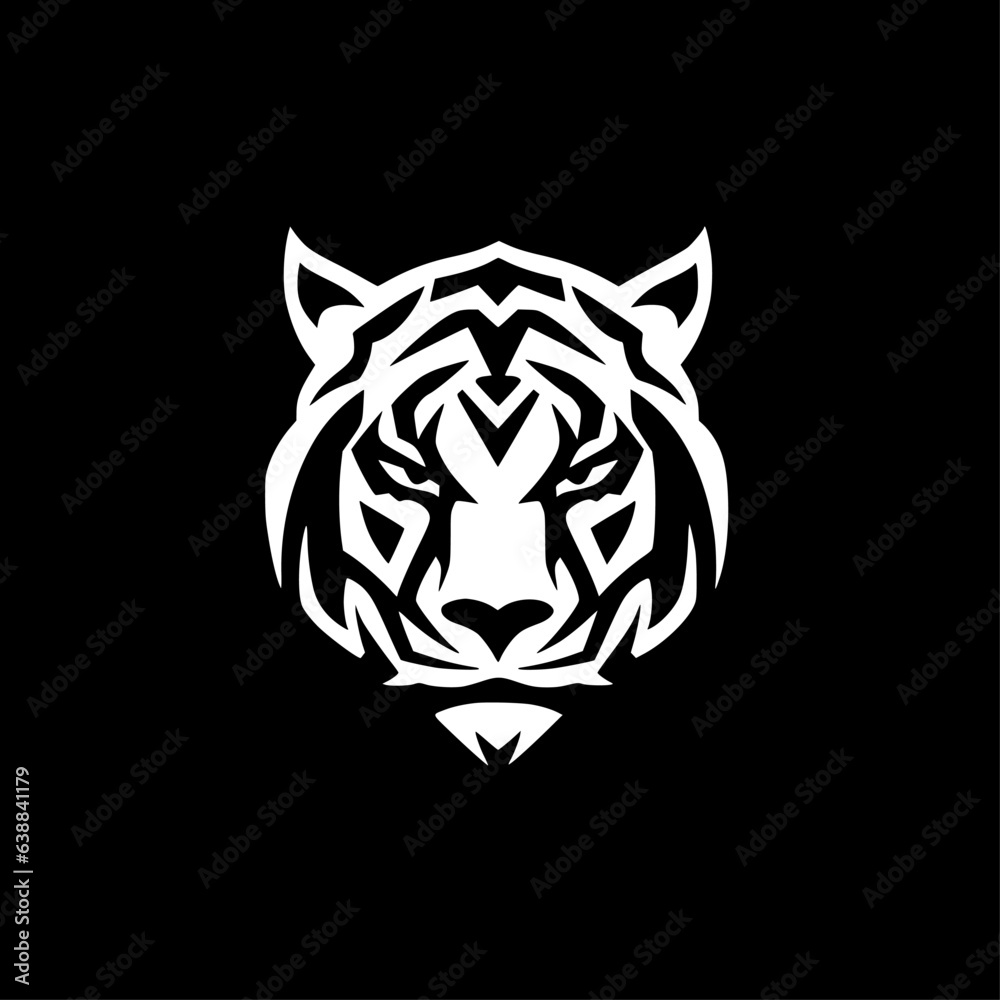 Fototapeta premium Tiger | Minimalist and Simple Silhouette - Vector illustration