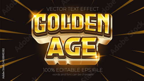 Gold editable text effect style  EPS editable text effect