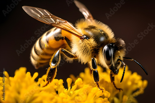 A Bee portrait, wildlife photography © Ployker