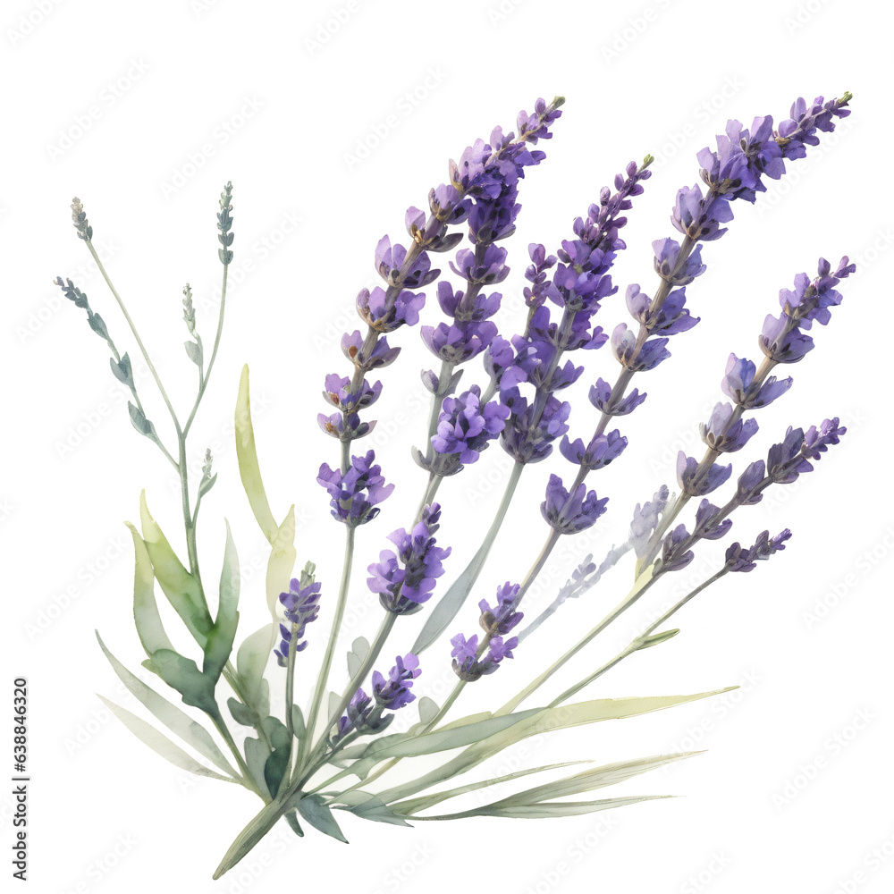 Naklejka premium Lavender Plant | Floral Summer PNG | Transparent PNG | Instant Download