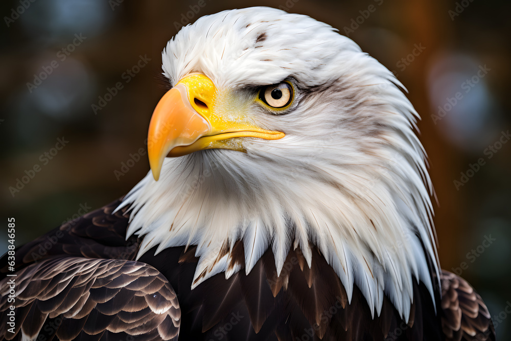 Fototapeta premium A Bald Eagle portrait, wildlife photography