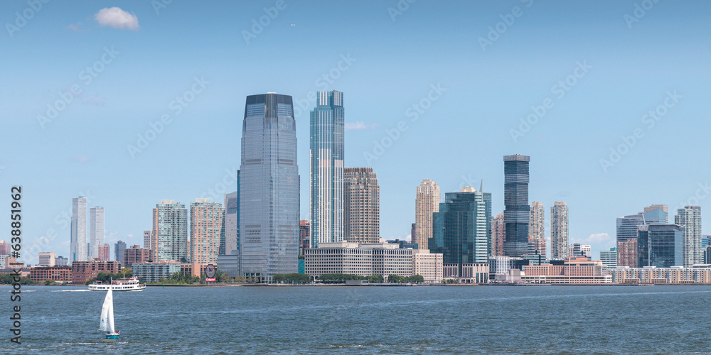 Obraz premium Downtown Jersey City skyline, New Jersey, USA