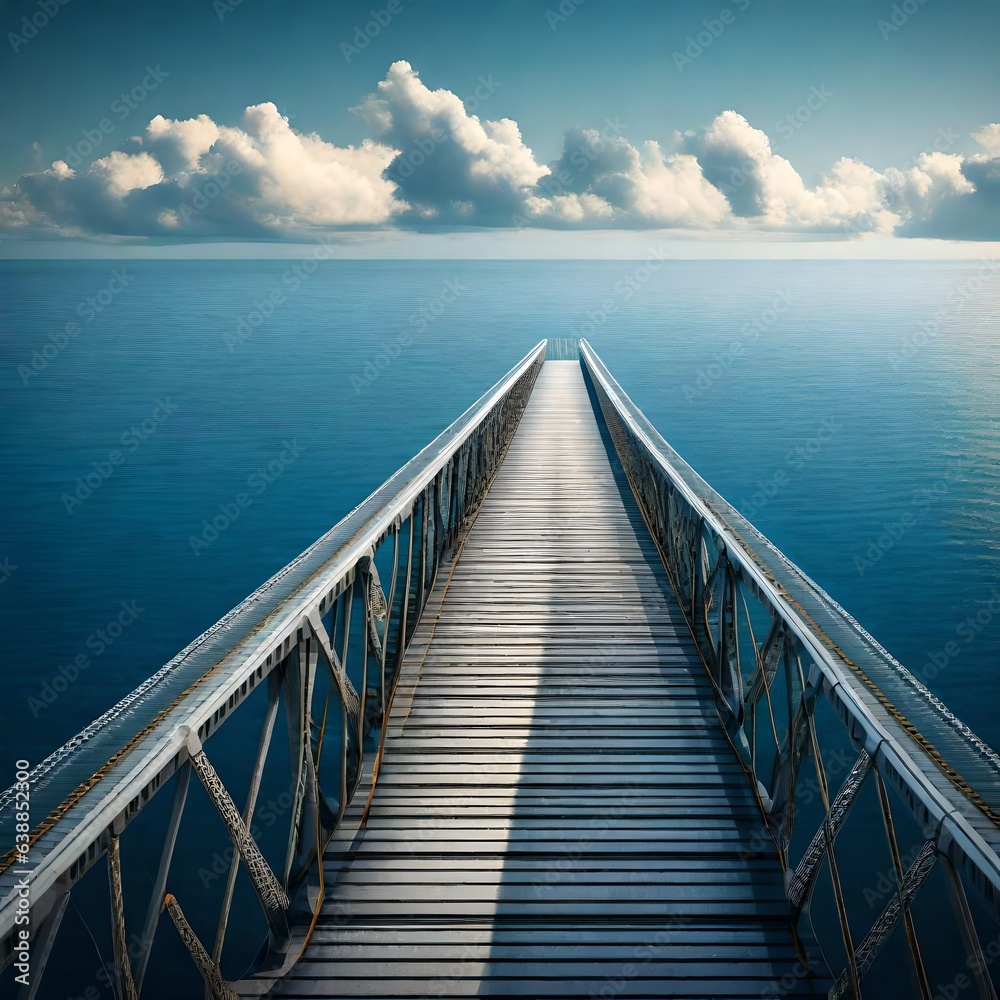 wooden bridge over the sea wooden bridge over the sea