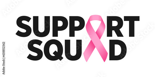 Breast Cancer Awareness Month Pink Ribbon Background Vector Logotype Concept Illustration