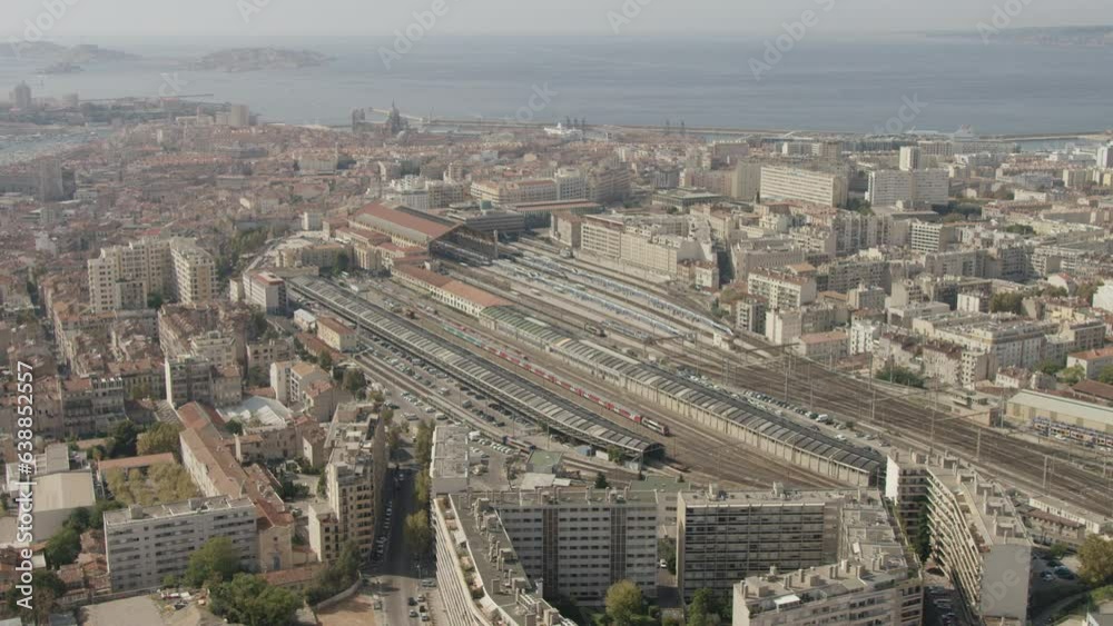 Vue aérienne Gare de Marseille Saint Charles Vue aérienne Gare de Marseille Saint Charles
