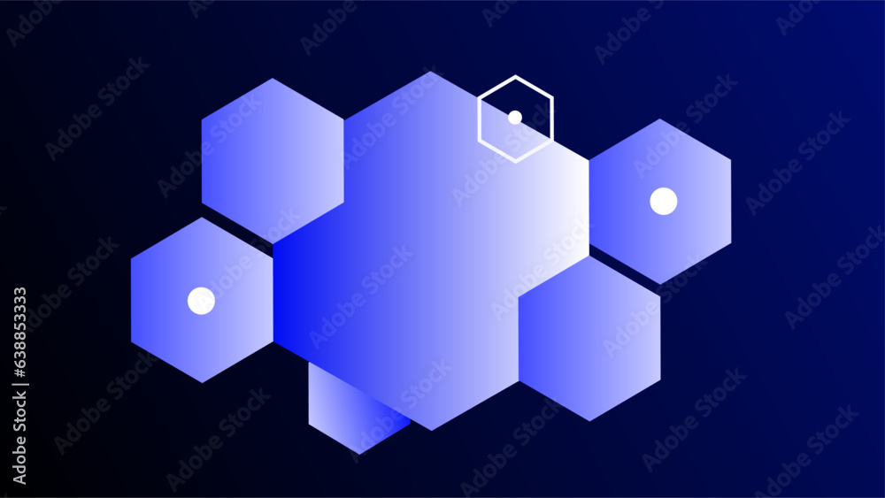 Technology hexagon cyber frame artistic geometric background Technology hexagon cyber frame artistic geometric background