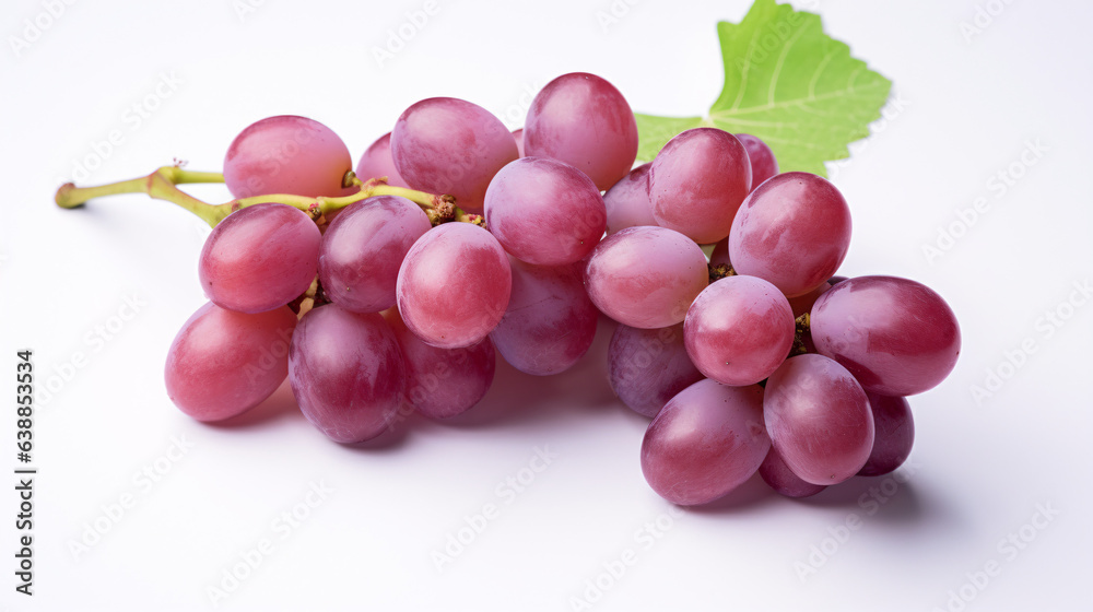 Fototapeta premium red grapes isolated on white