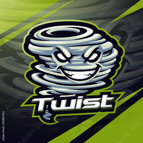 Twist esport mascot logo design