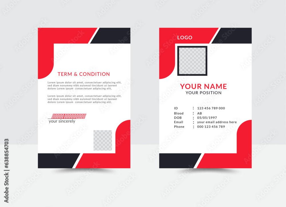 Id card design, id card,id card template