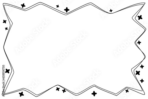 Black comic  border.
