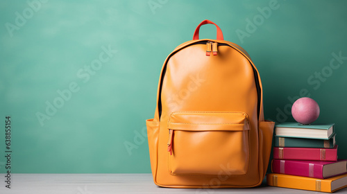 Backpack with books