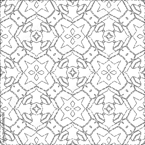 White background with black Dashes lines. Plain background with  simpe pattern. Black and white color. Abstract background for web page, textures, card, poster, fabric, textile.