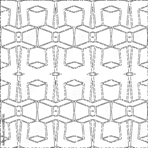 White background with black Dashes lines. Plain background with  simpe pattern. Black and white color. Abstract background for web page, textures, card, poster, fabric, textile.