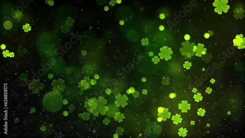 St Patrick's Day Background Animation with Seamless Loop
