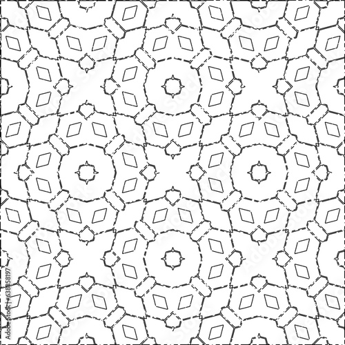 White background with black Dashes lines. Plain background with  simpe pattern. Black and white color. Abstract background for web page, textures, card, poster, fabric, textile.