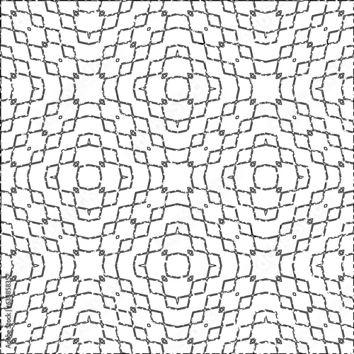 White background with black Dashes lines. Plain background with  simpe pattern. Black and white color. Abstract background for web page, textures, card, poster, fabric, textile.