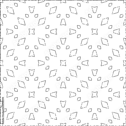 White background with black Dashes lines. Plain background with  simpe pattern. Black and white color. Abstract background for web page, textures, card, poster, fabric, textile.
