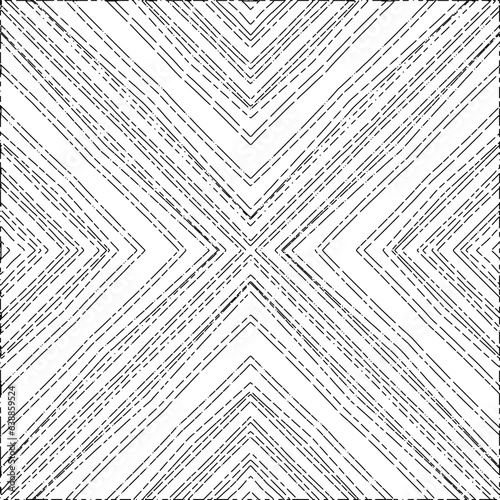 White background with black Dashes lines. Plain background with  simpe pattern. Black and white color. Abstract background for web page, textures, card, poster, fabric, textile.