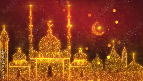 Islam Theme Background for Ramadan, Eid, Muharram, Hijri, Haj Events
 photo