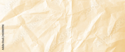Creased Craft light brown color recyclable organic paper bag texture background, old dark brown crumpled paper texture, brown striped recycle Kraft paper, crumpled grunge texture sample. 