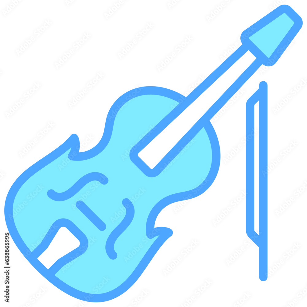 Violin icon often used in design, websites, or applications, banner, flyer to convey specific concepts related to music and multimedia Violin icon often used in design, websites, or applications, banner, flyer to convey specific concepts related to music and multimedia