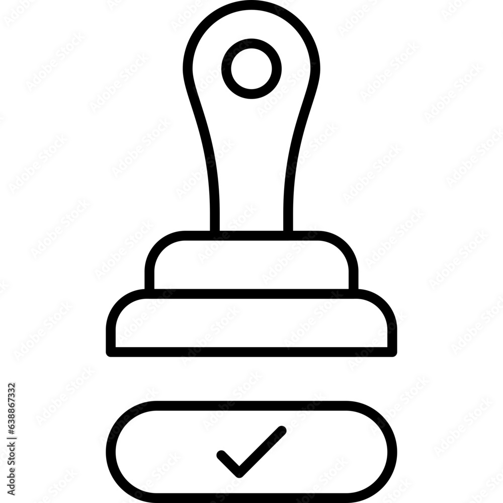 Rubber Stamp Icon Rubber Stamp Icon