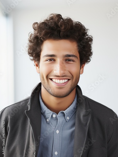 Attractive young man wearin...