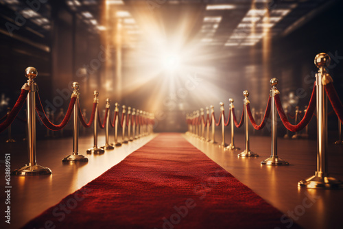 Red Carpet Roll-Out at Glamorous Movie Premiere Background