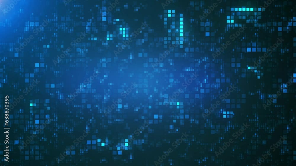 Blue Geometric Digital Background