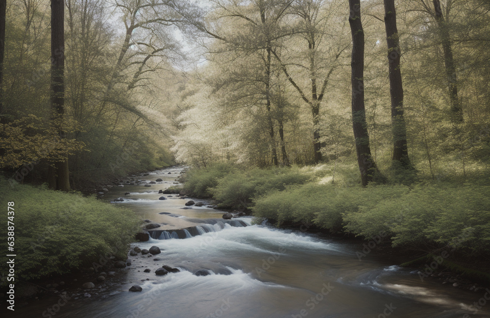 river in the forest