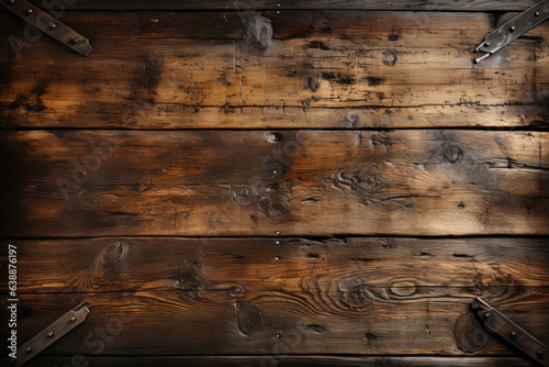 wooden texture background ,wooden surface of the old brown wood texture , top view teak wood table panel