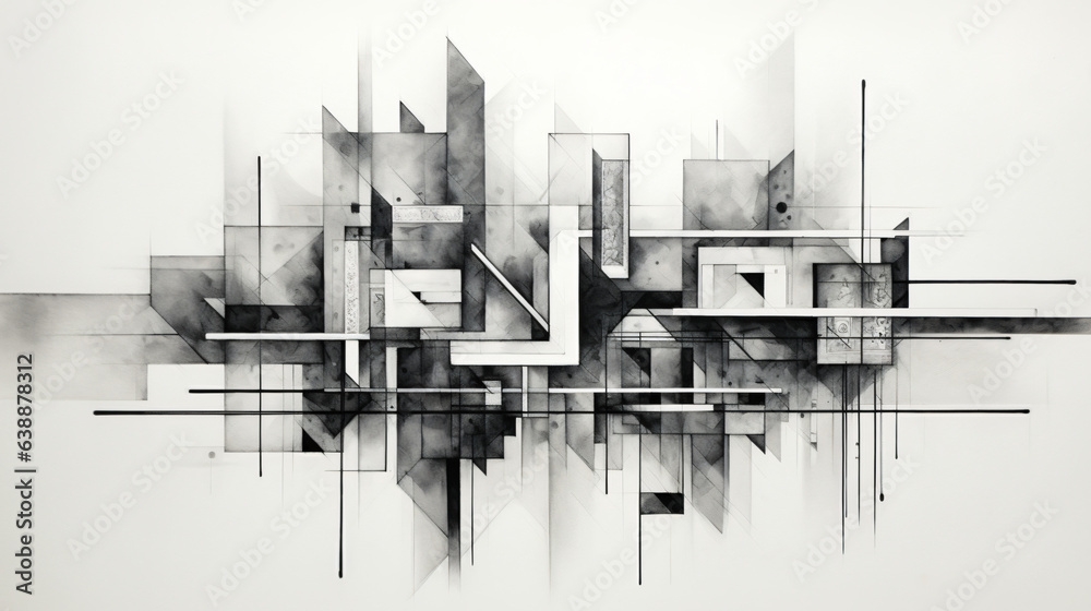 Simple yet extravagant watermark featuring genuine geometric shapes in ...