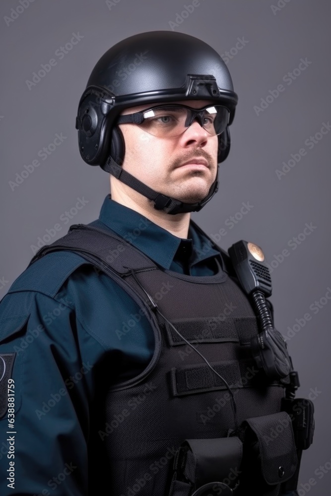 police man, mockup and portrait with cop equipment for safety, law enforcement or protection police man, mockup and portrait with cop equipment for safety, law enforcement or protection