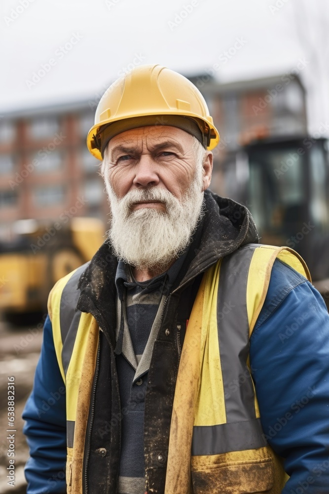 portrait of an confident mature man working at a construction site portrait of an confident mature man working at a construction site
