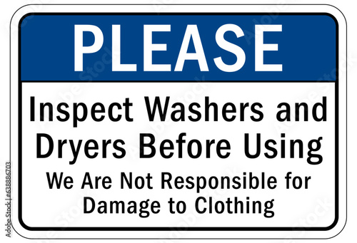 Laundry room sign and labels