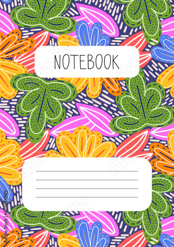 Colorful cover page templates for print products, stationery, notebooks, workbooks, diaries, brochures, planners. Vector illustrations, layout background composition designs