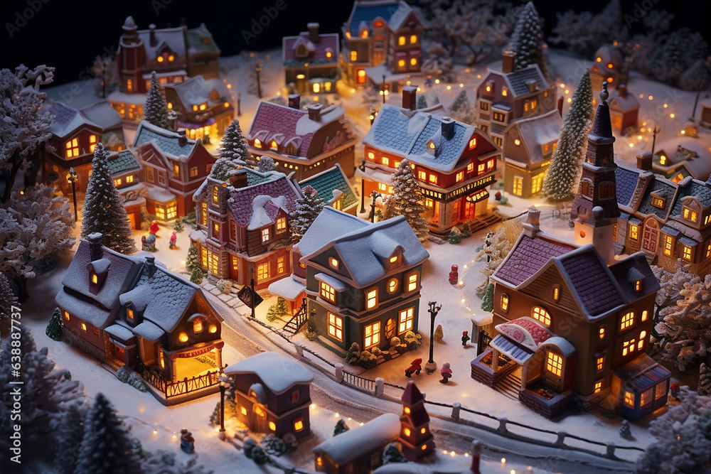 クリスマスの街（AI画像）