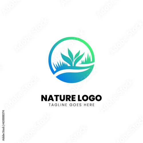 Wallpaper Mural Environmental element logo design, gradient color vector illustration Torontodigital.ca