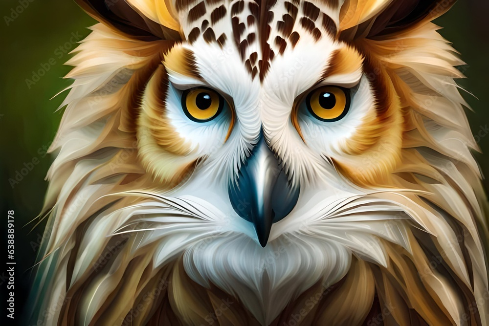 portrait of an owl portrait of an owl