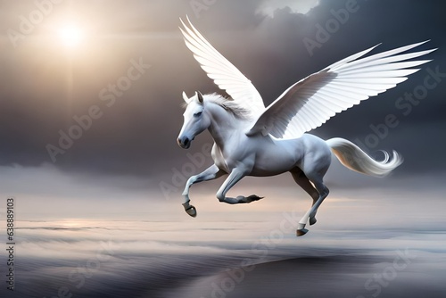 flying horse in the sky