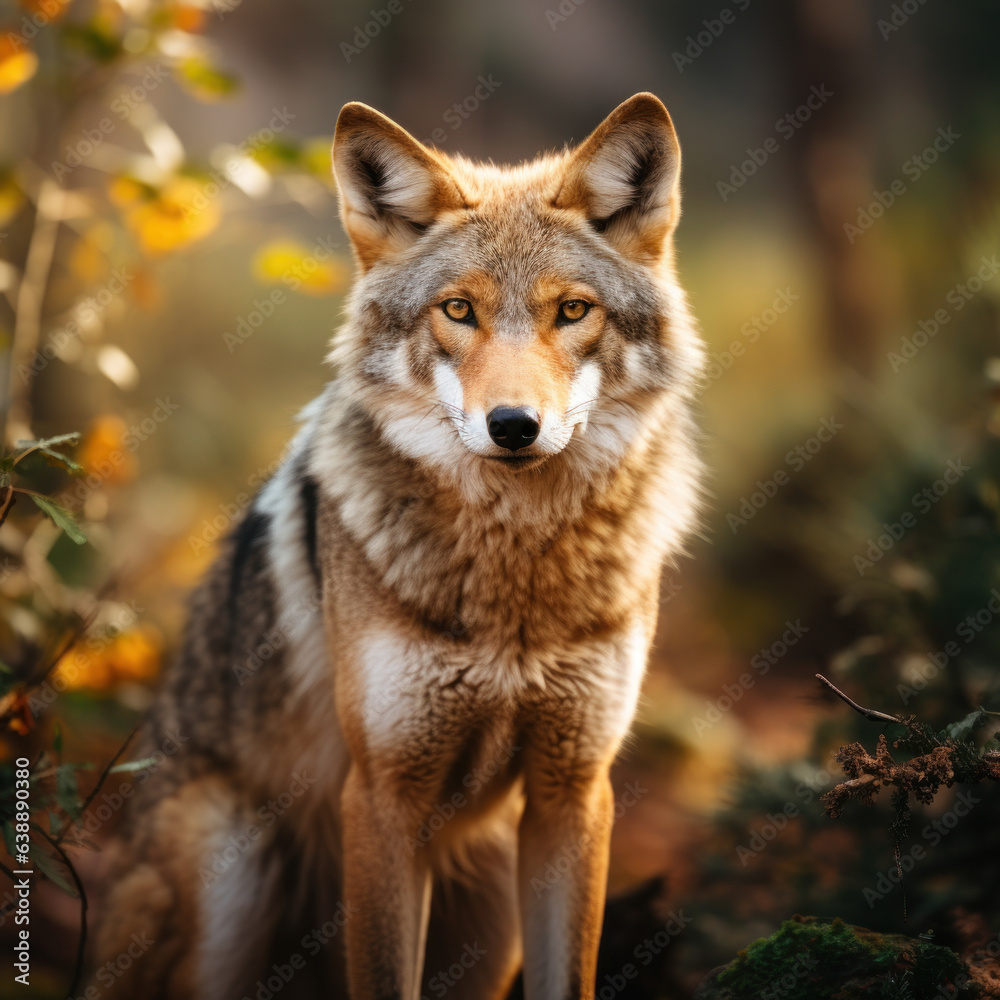 Coyote in its Natural Habitat, Wildlife Photography, Generative AI Coyote in its Natural Habitat, Wildlife Photography, Generative AI