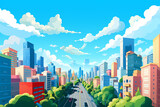 都会の風景（AI画像）
